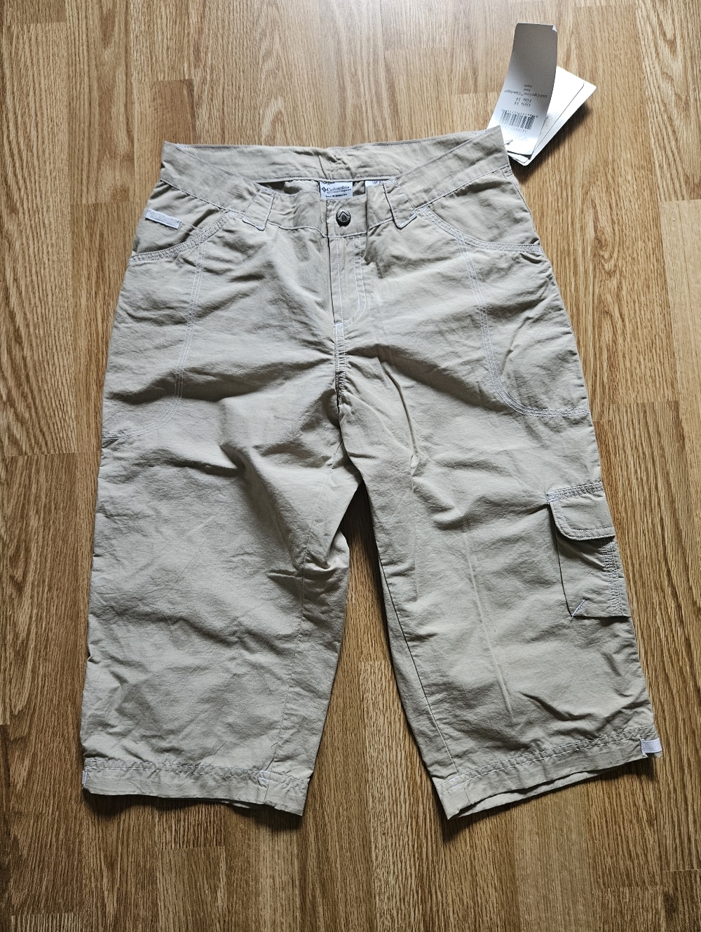 NWT Kids Khaki Cargo Shorts with Side Utility Pocket